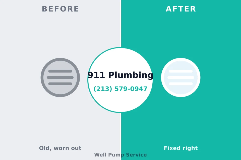 Before and after: plumbing repair Hartford, MI